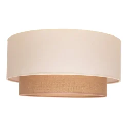 Duolla Loftlampe Boho, Ø 60 cm, ecru/jute