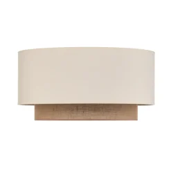 Duolla Loftlampe Boho, Ø 60 cm, ecru/jute