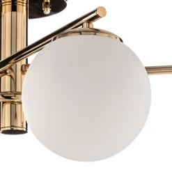 Lucea Loftlampe Bumerang, guld, 4 lyskilder