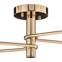 Lucea Loftlampe Bumerang, guld, 4 lyskilder