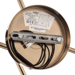 Lucea Loftlampe Bumerang, guld, 4 lyskilder