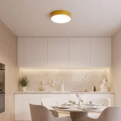 TEMAR LIGHTING Loftlampe Cleo, Ø 20 cm, IP54, guldfarvet, metal, E27