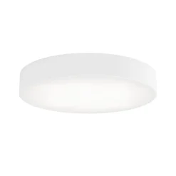 TEMAR LIGHTING Loftlampe Cleo, Ø 50 cm, IP54, hvid, metal, E27