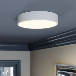 TEMAR LIGHTING Loftlampe Cleo, Ø 40 cm, IP20, hvid, metal, E27