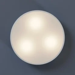 TEMAR LIGHTING Loftlampe Cleo, Ø 40 cm, IP20, hvid, metal, E27