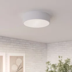 Loftlampe Cleo, Ø 30 cm, IP20, hvid, metal, E27^TEMAR LIGHTING New