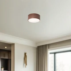 TEMAR LIGHTING Loftlamper|Loftlamper>Loftlampe Cleo, Ø 20 cm, IP54, kobberfarvet, metal, E27