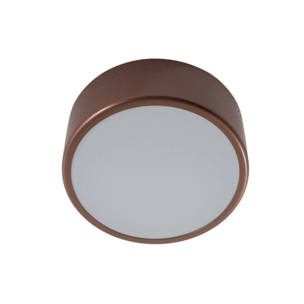 TEMAR LIGHTING Loftlamper|Loftlamper>Loftlampe Cleo, Ø 20 cm, IP54, kobberfarvet, metal, E27