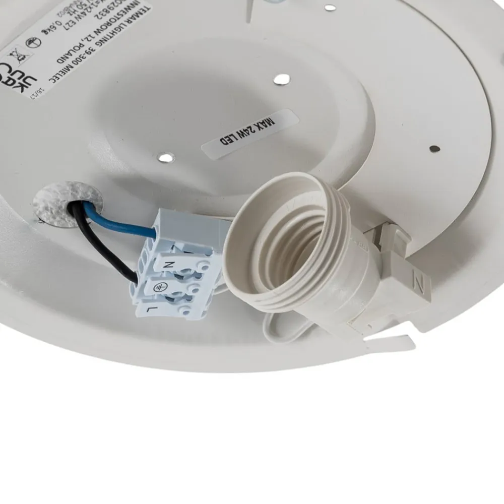 TEMAR LIGHTING Loftlamper|Loftlamper>Loftlampe Cleo, Ø 20 cm, IP54, kobberfarvet, metal, E27