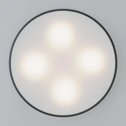 Loftlampe Cleo, Ø 50 cm, IP20, sort, metal, E27^TEMAR LIGHTING Online