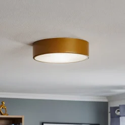 TEMAR LIGHTING Loftlamper|Loftlamper>Loftlampe Cleo 300, guld, sensor, IP20, Ø 30 cm, metal