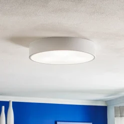 TEMAR LIGHTING Loftlamper|Loftlamper>Loftlampe Cleo 400, hvid, sensor, IP20, Ø 40 cm, metal