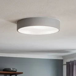 TEMAR LIGHTING Loftlampe Cleo 400, IP54, Ø 40 cm grå