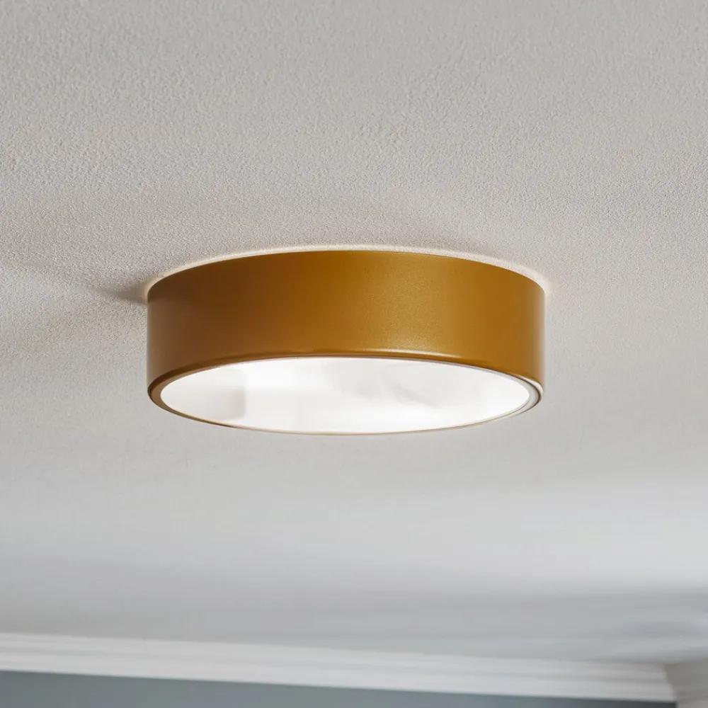 Loftlampe Cleo 300, IP54, Ø 30 cm guld^TEMAR LIGHTING Discount