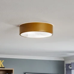 Loftlampe Cleo 300, IP54, Ø 30 cm guld^TEMAR LIGHTING Discount