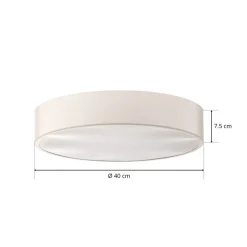 Loftlampe Cleo 400, IP54, Ø 40 cm hvid^TEMAR LIGHTING Online