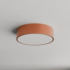 TEMAR LIGHTING Loftlampe Cleo 300, kobber, sensor, IP54, Ø 30 cm, metal