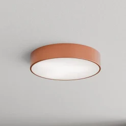 Loftlampe Cleo 400, kobber, sensor, IP54, Ø 40 cm, metal^TEMAR LIGHTING Hot