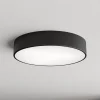 TEMAR LIGHTING Loftlampe Cleo 400, sort, sensor, IP54, Ø 40 cm, metal