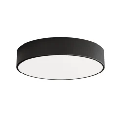 TEMAR LIGHTING Loftlampe Cleo 400, sort, sensor, IP54, Ø 40 cm, metal