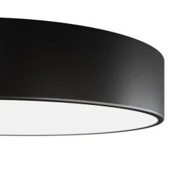TEMAR LIGHTING Loftlampe Cleo 400, sort, sensor, IP54, Ø 40 cm, metal