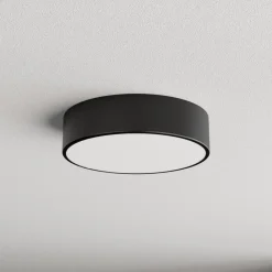 TEMAR LIGHTING Gang|Loftlamper>Loftlampe Cleo 300, sort, sensor, IP54, Ø 30 cm, metal