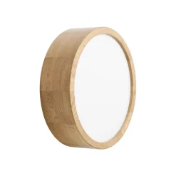 TEMAR LIGHTING Loftlampe Cleo DR275, IP54, Ø 27,5 cm, egetræ, E27