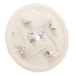 TEMAR LIGHTING Loftlampe Cleo DR475, IP20, sensor, Ø 48 cm, egetræ