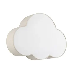 Børn TK Lighting Loftlampe Cloud, beige, 63 cm lang, tekstil, sky, E27