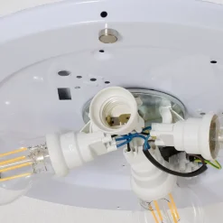 Børn TK Lighting Loftlampe Cloud, blå, 63 cm lang, tekstil, sky, E27