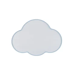Loftlampe Cloud, blå, 43 cm lang, tekstil, sky, E27^TK Lighting New