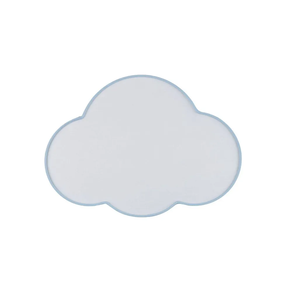 Loftlampe Cloud, blå, 43 cm lang, tekstil, sky, E27^TK Lighting New