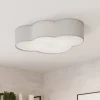 TK Lighting Loftlamper>Loftlampe Cloud i tekstil, længde 62 cm, grå