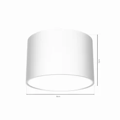 Loftlampe Cloudy 1 lyskilde hvid^Eko-Light Best