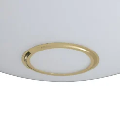 Argon Loftlampe Cyril i glas, hvid-messing