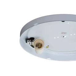 Argon Loftlampe Cyril i glas, hvid-messing