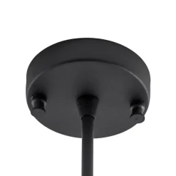 Opviq Loftlampe Damar, sort, glas, 2 lyskilder, længde 44 cm