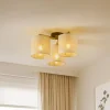 Loftlampe Deva, tekstil, 3 lyskilder^TK Lighting Clearance