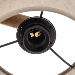 Loftlampe Deva, tekstil, 3 lyskilder^TK Lighting Clearance