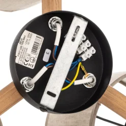 Loftlampe Deva, tekstil, 3 lyskilder^TK Lighting Clearance