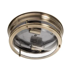 Loftlampe Edinburgh i antik messing^Searchlight