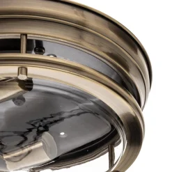 Loftlampe Edinburgh i antik messing^Searchlight