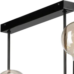 Lamkur Loftlampe Eliza, 6 lyskilder, sort