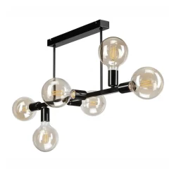 Lamkur Loftlampe Eliza, 6 lyskilder, sort