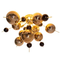 Näve Loftlampe Explosion med guldkugler