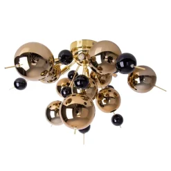 Näve Loftlampe Explosion med guldkugler