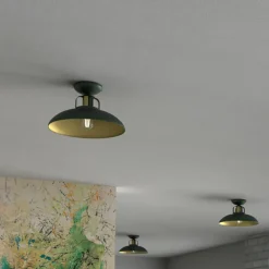 Eko-Light Loftlampe Felix, grøn/guld