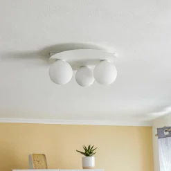 SIGMA Loftlamper>Loftlampe Firn, rund, 3 lyskilder, hvid