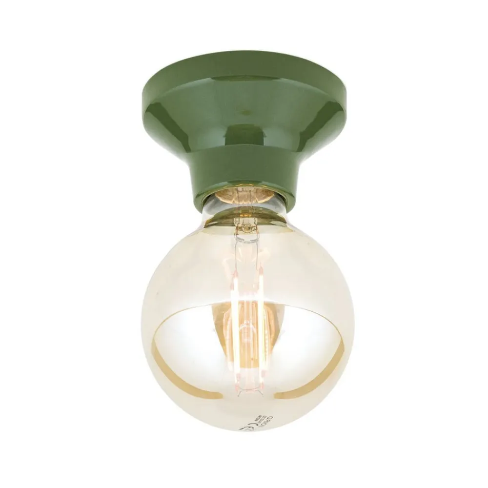 ORION Loftlampe Frost, grøn, keramik, E27