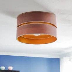 Duolla Loftlamper>Loftlampe Golden Duo Ø 40 cm lyserød/guld